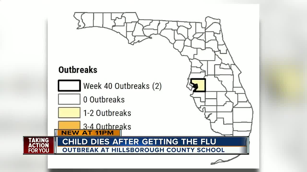 First child death from the flu reported in Florida in 2018-19 season, Department of Health confirms
