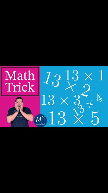 Multiply 13 by 1 through 5 - Minute Math Tricks - Part 37 #shorts