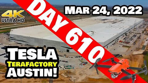 GIGA TEXAS PUMPING OUT MODEL Ys! - Tesla Gigafactory Austin 4K Day 610 - 3/24/22-Tesla Terafactory