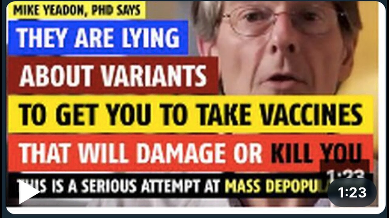 They are lying about variants to get you to take vaccines that will kill you