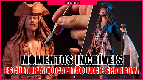 ESCULTURA PERFEITA DO CAPITÃO JACK SPARROW #piratasdocaribe #capitãojacksparrow #jacksparrow