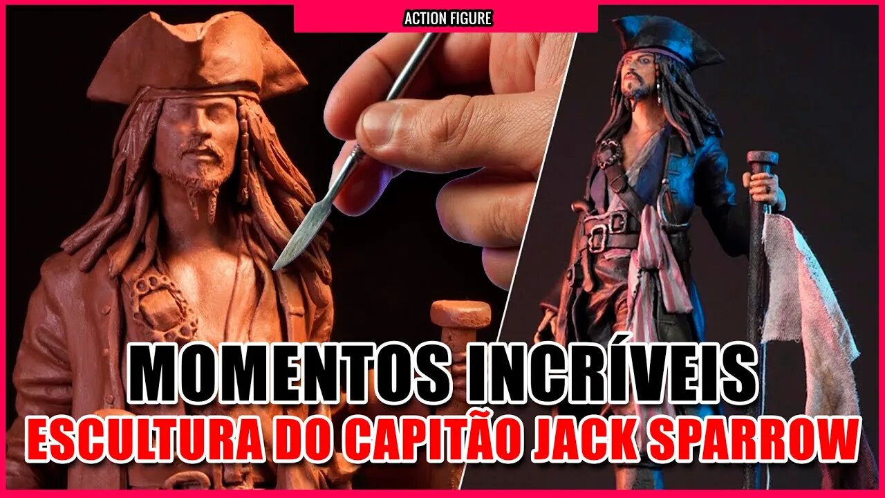 ESCULTURA PERFEITA DO CAPITÃO JACK SPARROW #piratasdocaribe #capitãojacksparrow #jacksparrow