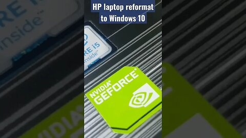 HP laptop reformat (basic)