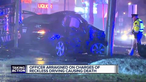 Dearborn Heights officer arraigned on charges of reckless driving causing death