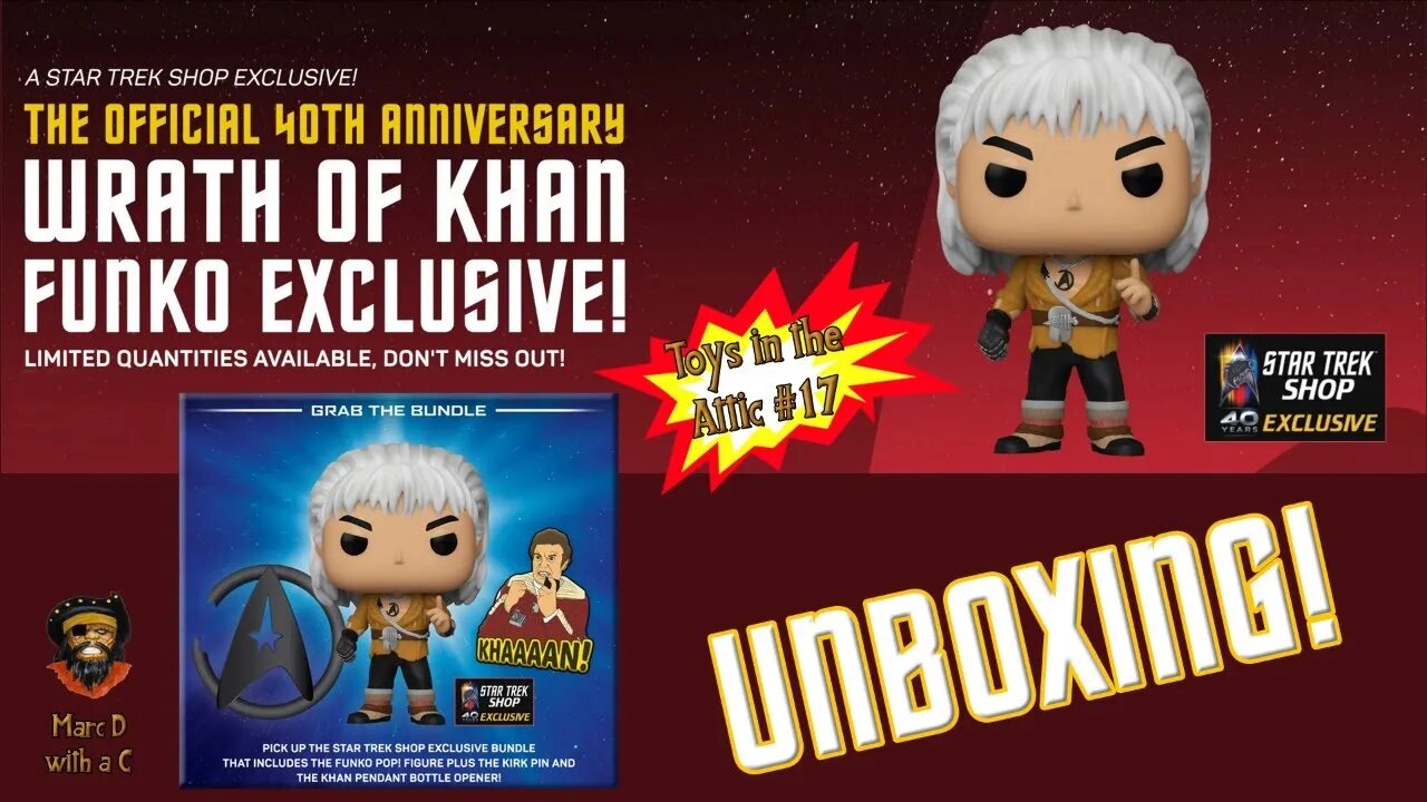 Khan Funko Pop Unboxing, Toys in the Attic #17