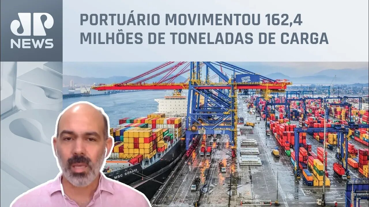 Volume de cargas no Porto de Santos aumentou em 2022; Schelp analisa