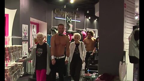 Senior citizens see the Chippendales