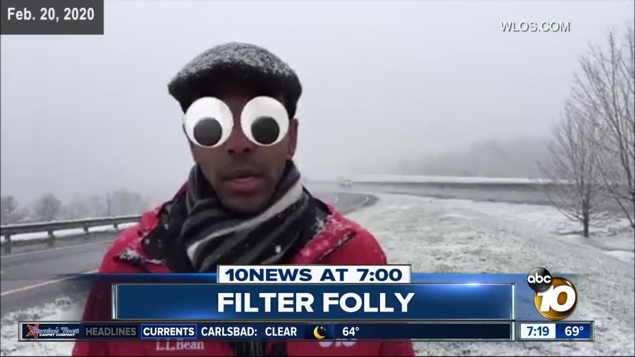 Anchor does live report with wacky filter on?