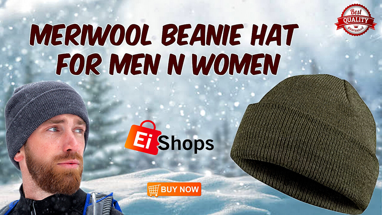 MERIWOOL Beanie Hat for Men And Women