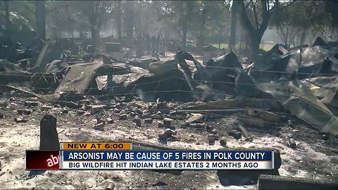 Fire officials in Polk County believe someone may be intentionally setting recent fires