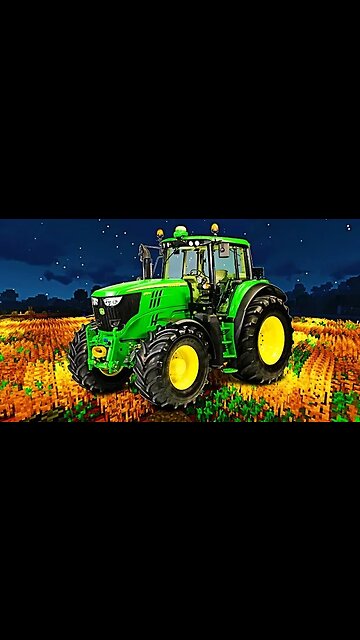 Realistic Tractor in MineCraft 🚜 #YoSquad #minecraft #майнкрафт #shorts