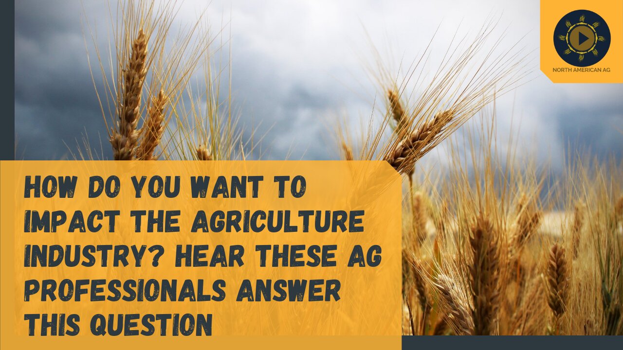 How do you want to impact the agriculture industry? Hear these ag professionals answer this question