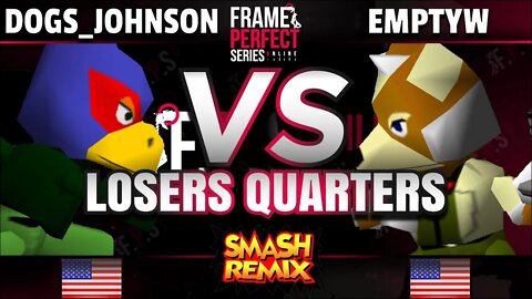 FPS6 Online - ND64 | Dogs_Johnson (Falco/C. Falcon/Pikachu) vs. emptyW (Fox) - Remix Losers Quarters