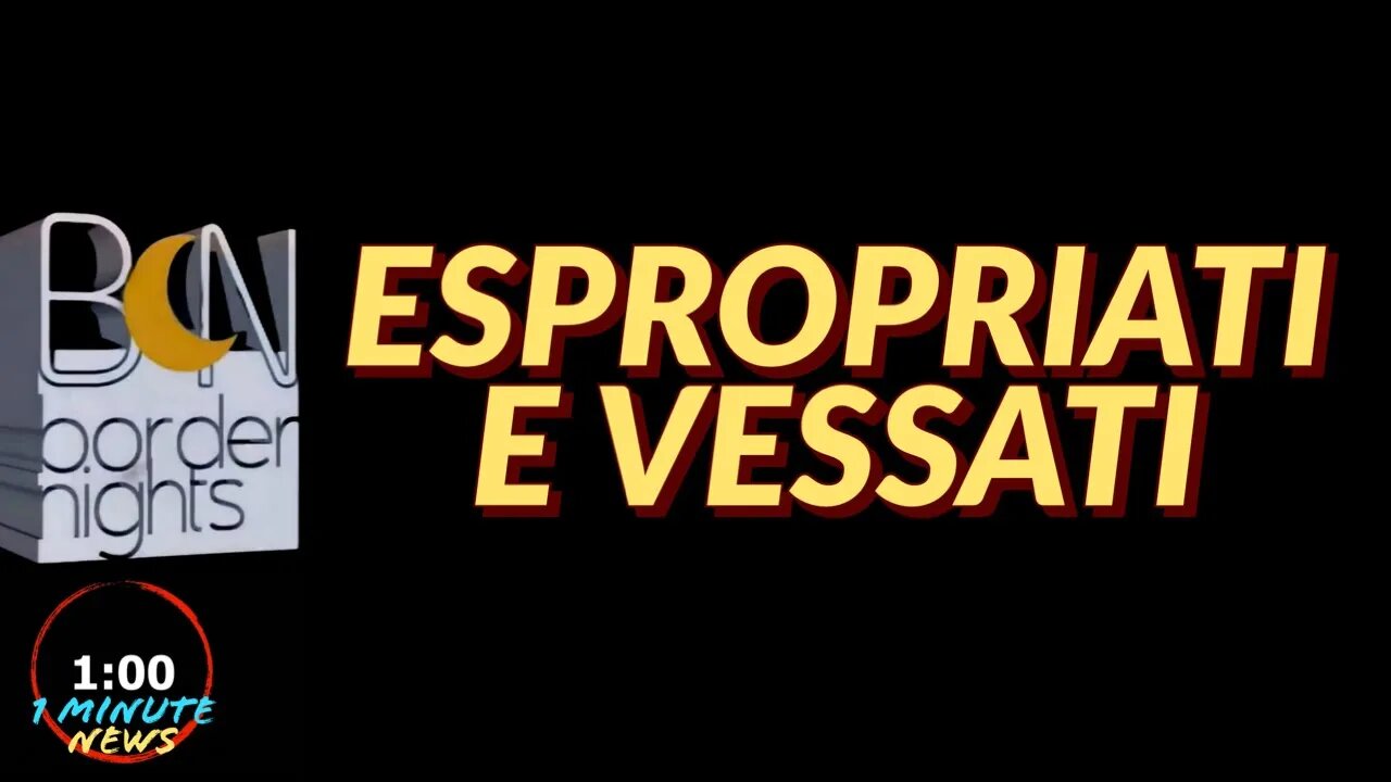 ESPROPRIATI E VESSATI - PEDRO MORAGO - 1 Minute News