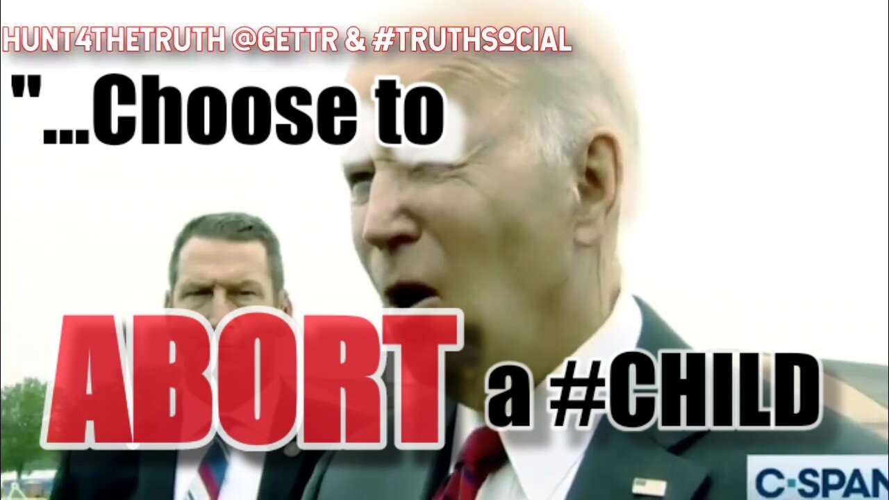 Right Out of #FJB's Mouth! Joe Biden Abortion Comment