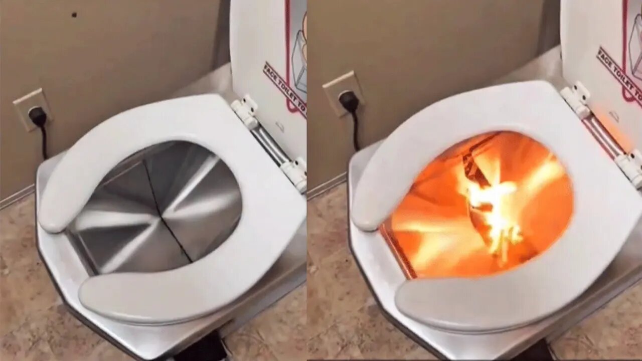 Toilet That Burns Waste Instead Of Flushing It
