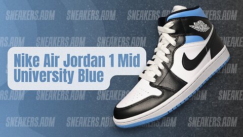 Nike Air Jordan 1 Mid University Black White (W) - BQ6472-102 - @SneakersADM