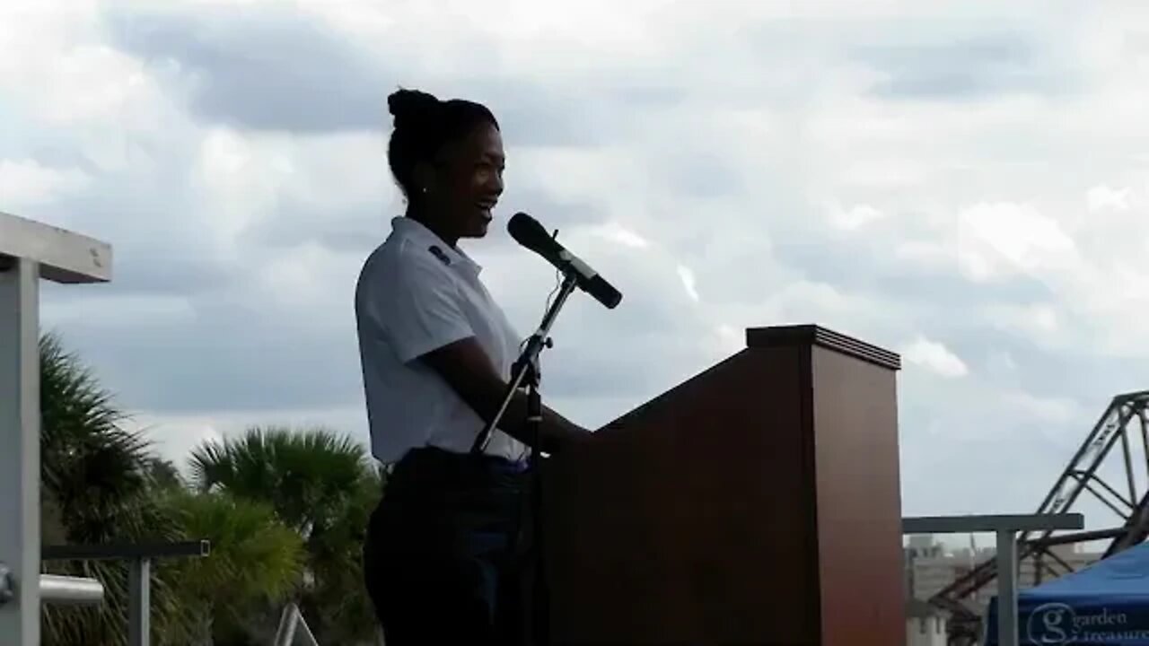 Closing ceremonies at The Traveling Tribute Wall in Tampa, Florida ( October 14th 2022 )