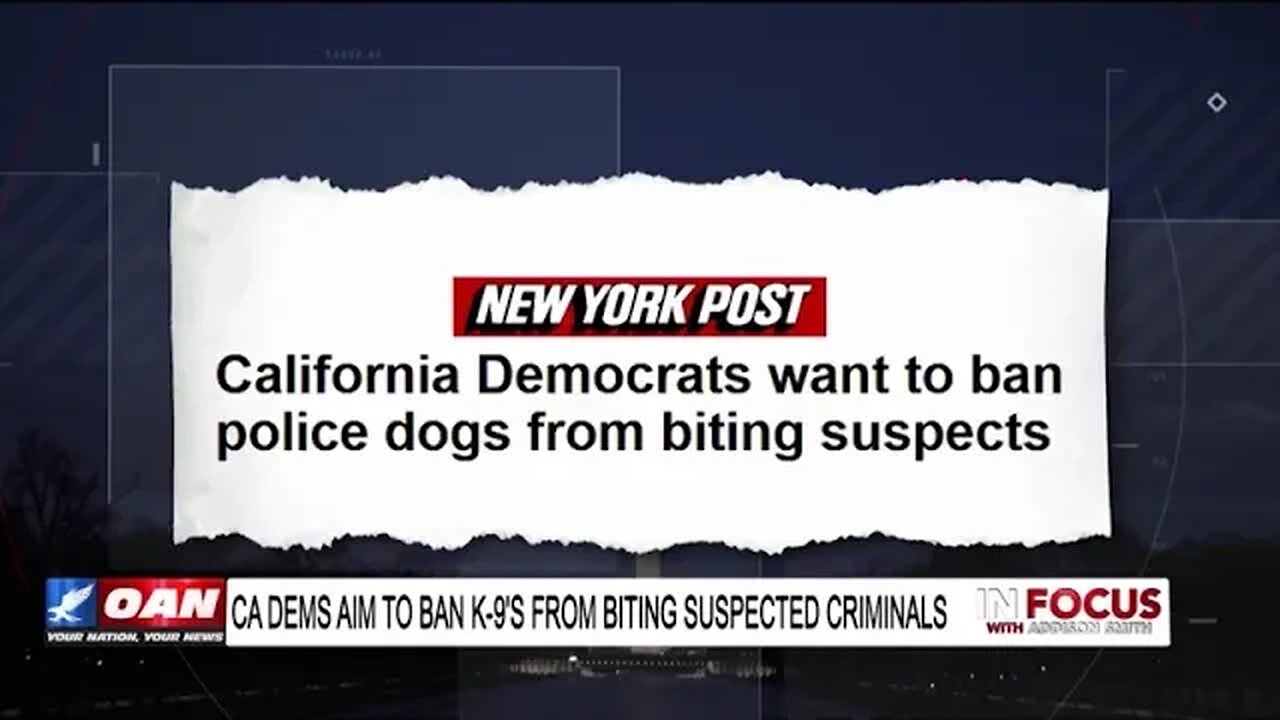 In Focus - CA Lawmaker Cites Racism In Attempt To Ban Police K-9's From Biting Suspects