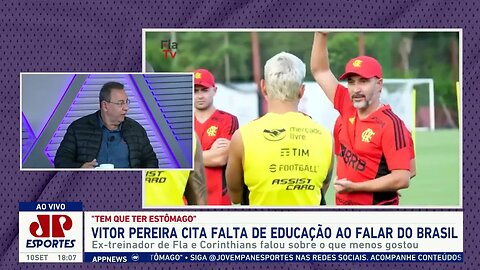 "Ele é um IGNORANTE!" SE LIGA no que o Flavio Prado DISPAROU sobre o VÍTOR PEREIRA!