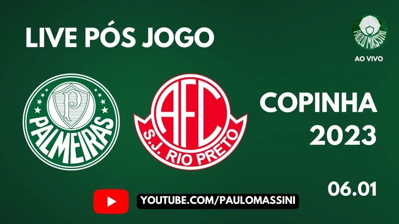 PÓS-JOGO PALMEIRAS 3 X 1 AMÉRICA-SP - COPINHA 2023