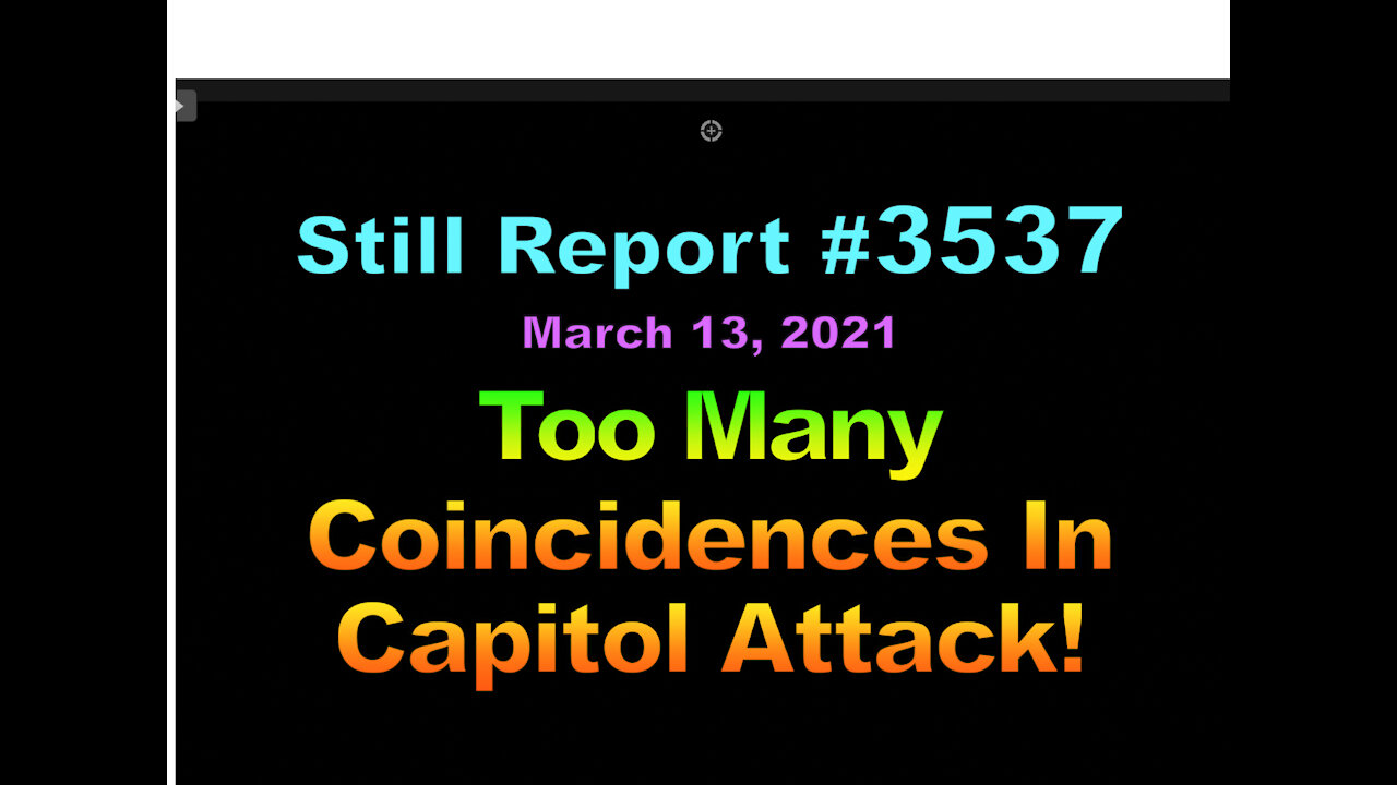 Too Many Coincidences in Capitol Attack, 3537