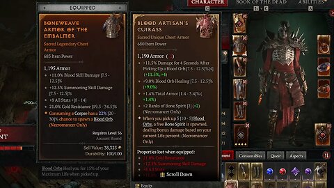 Diablo 4 Blood Artisans Cuirass unique drop