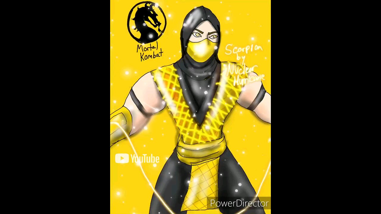 speedpaint scorpion from mortal Kombat