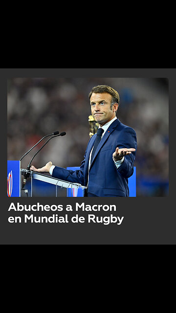 Macron, abucheado en inauguración del Mundial de Rugby