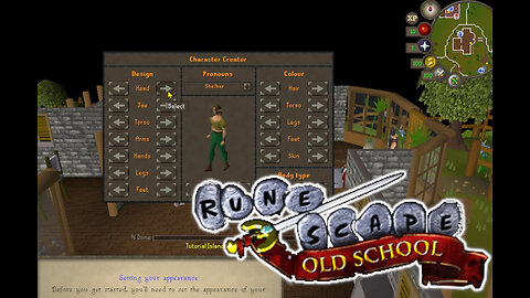 RuneScape (Old School) - First Look (Character Creation and Tutorial Island)