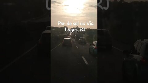 Por do Sol na Via Lagos ontem! Domingo 16/10/2022 #shorts #riodejaneiro