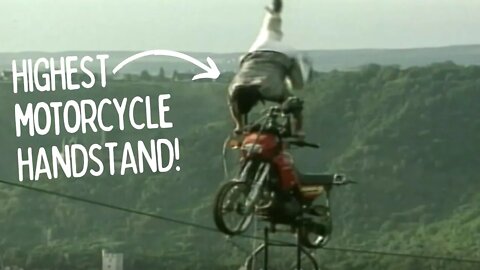 Motorcycle Handstand On A Tight Rope - Whacked Out TV