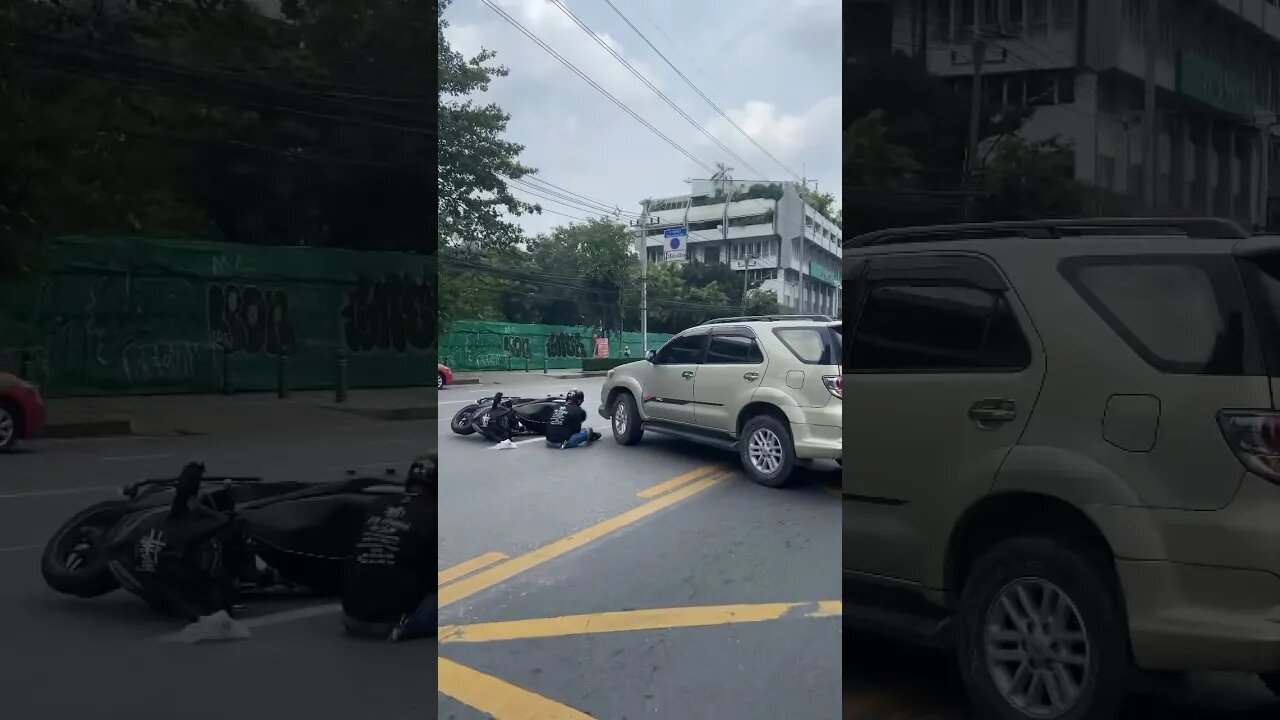 Accident in Bangkok | Car vs Bike | Thailand #bangkok #indian #thailand #bike #accidentnews #travel