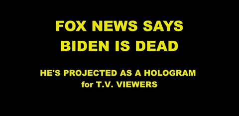 Tucker Says Biden Is Dead