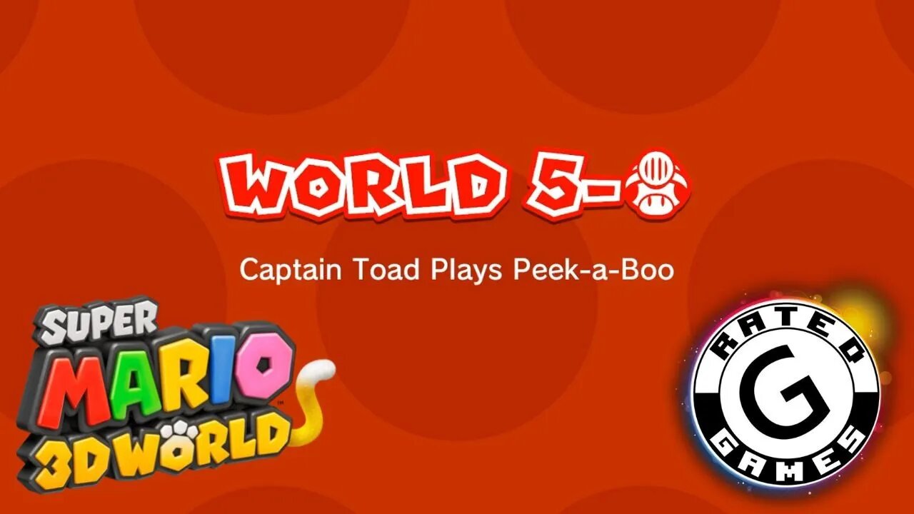 Super Mario 3D World No Commentary - World 5-Toad - Captain Toad Plays Peek-A-Boo - All Stars
