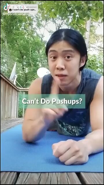 Can’t Do Pushups? Great Way To Start!