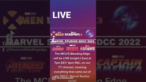 The MCU'S Bleeding Edge YT Channel is LIVE tonight 7pm EST/ 4pm PAC covering MCU Phase 5 + 6!