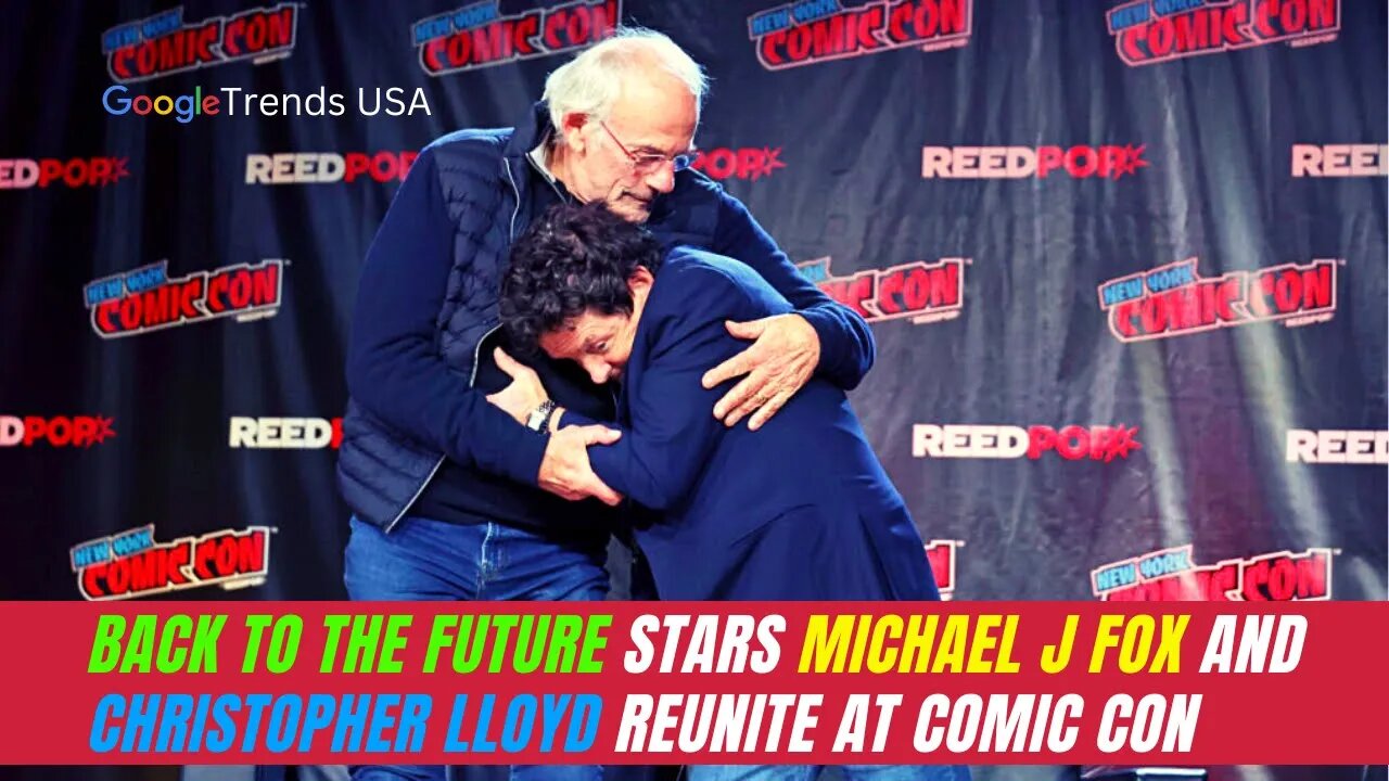 Back to the Future Stars Michael J Fox and Christopher Lloyd Reunite at Comic Con