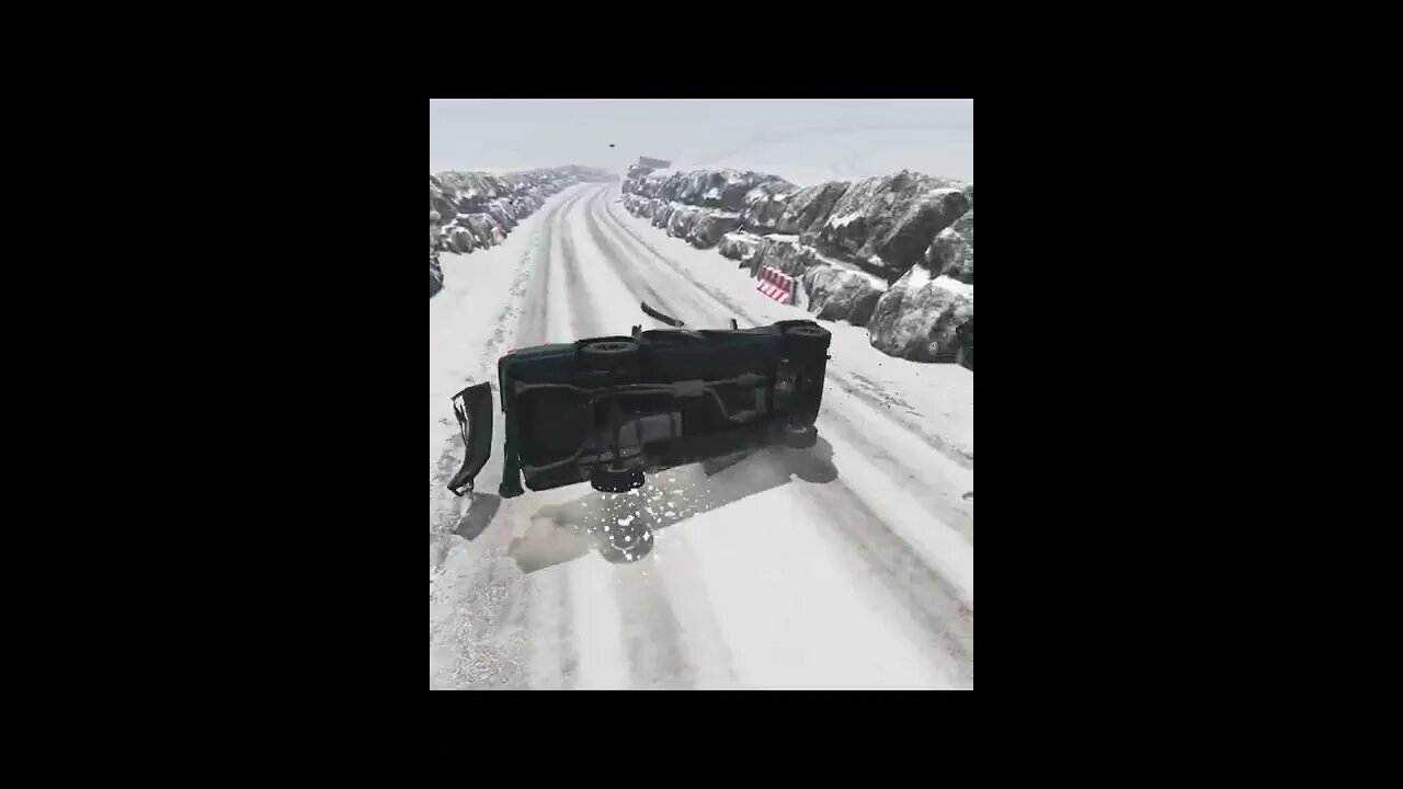 |MiniBeamNG/ Cars Snow Jump #15 BeamNG.Drive #Shorts