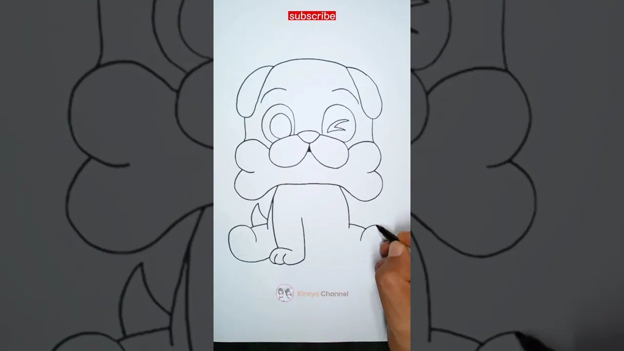 how to draw cute puppy