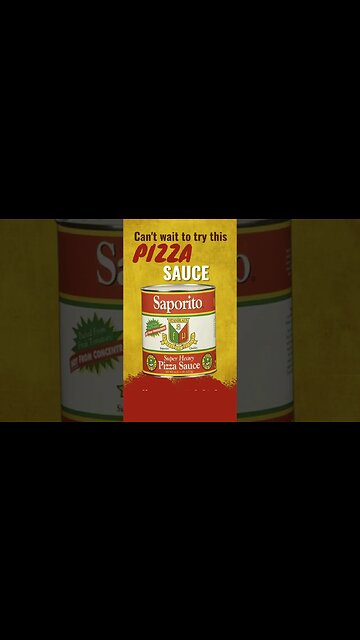Saporito Super Heavy Pizza Sauce (Is it Really Sauce?) #Shorts