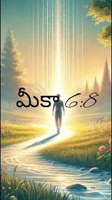 మీకా 6:8 - మనుష్యుడా, యేది ఉత్తమమో అది నీకు తెలియజేయబడియున్నది; న్యాయముగా నడుచుకొనుటయు...