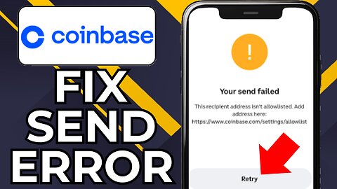 HOW TO FIX SEND ERROR ON COINBASE WALLET