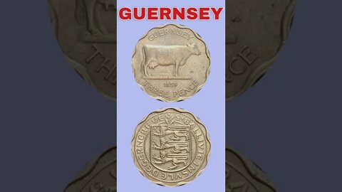 Guernsey 3 Pence 1959.#shorts #coinnotesz