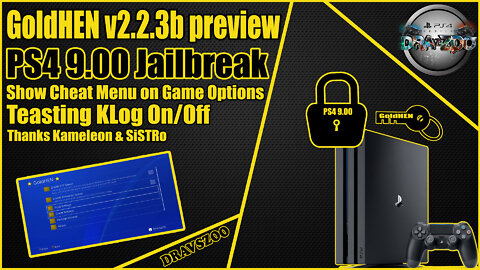 GoldHEN v2.2.3 beta preview | Teasting KLog On/Off | Show Cheat Menu on Game Options | Coming Soon
