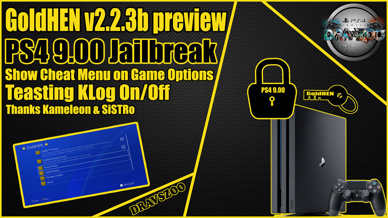 GoldHEN v2.2.3 beta preview | Teasting KLog On/Off | Show Cheat Menu on Game Options | Coming Soon