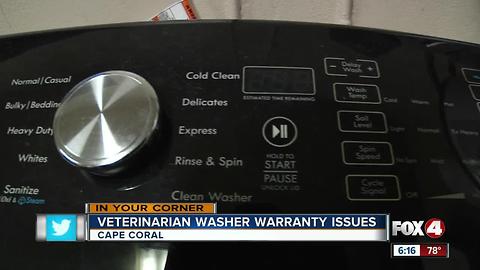 Cape Vet Clinic Washer Warranty