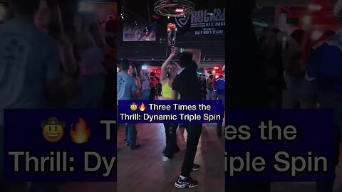 Wild West 🤠Whirlwind: Electrifying ⚡️Triple Spin #countrydance #swingdance #coupledance #acrodance