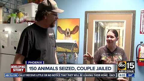 150 animals seized, couple jailed after animal hoarding bust