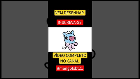 COMO DESENHAR MANG BTS BT21 FÁCIL #desenho #shorts #desenhofacil #desenholivre